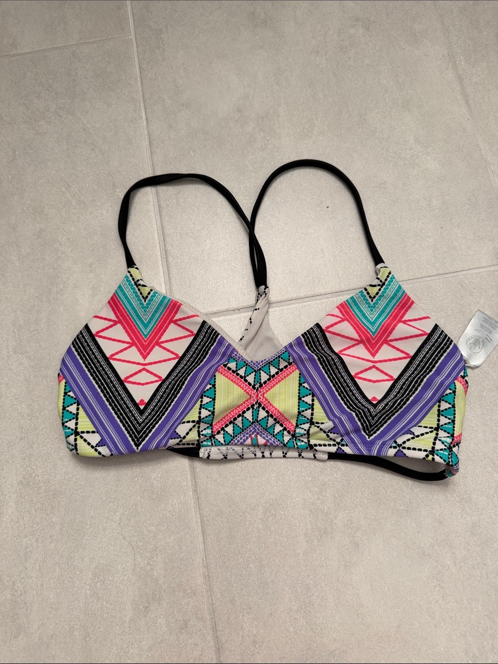 Body Glove Multicolor Geometric Bikini Top